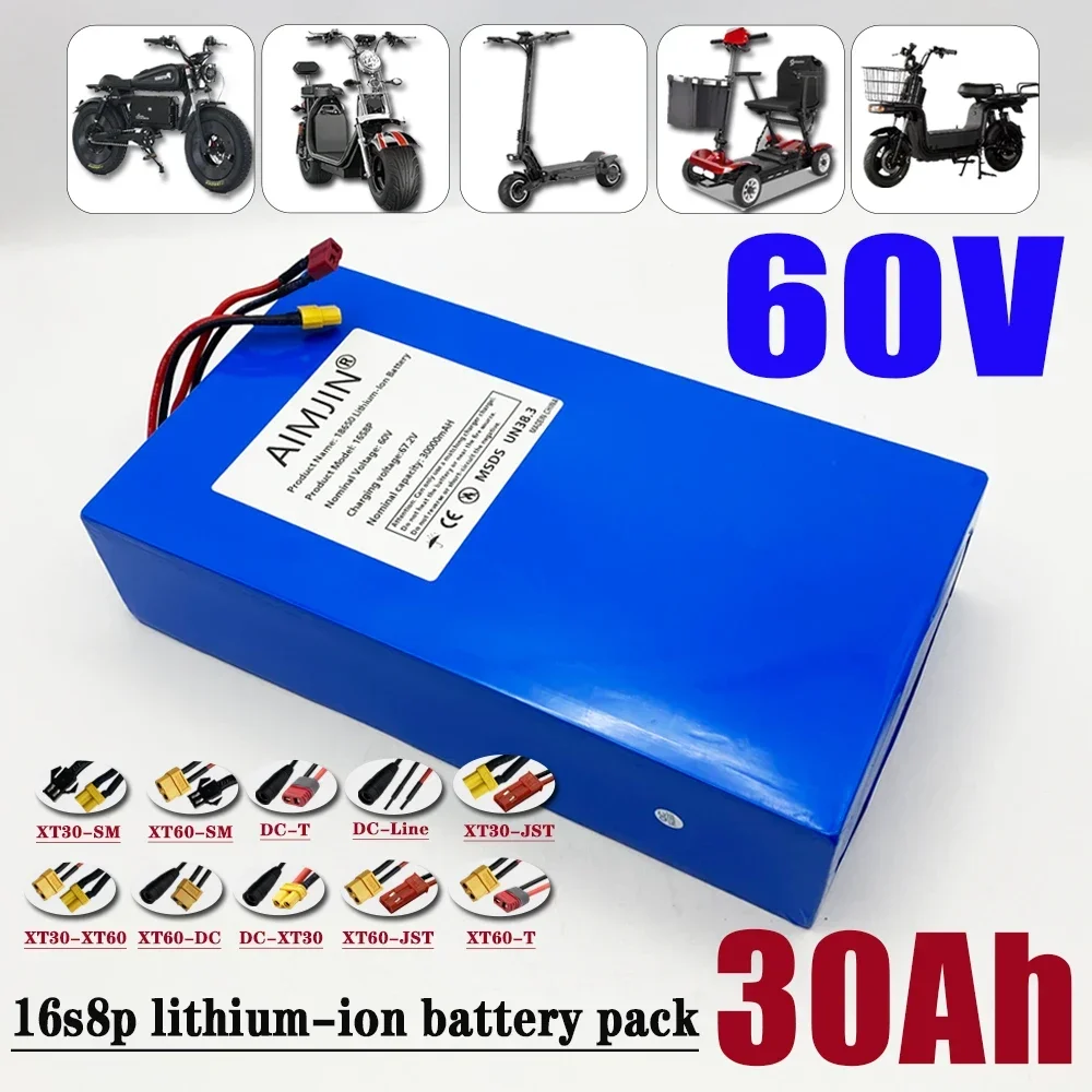1000-3000W Hochleistungs-60V 3 – 60V 30Ah Electric Scooter Battery Bewertung und Preis
