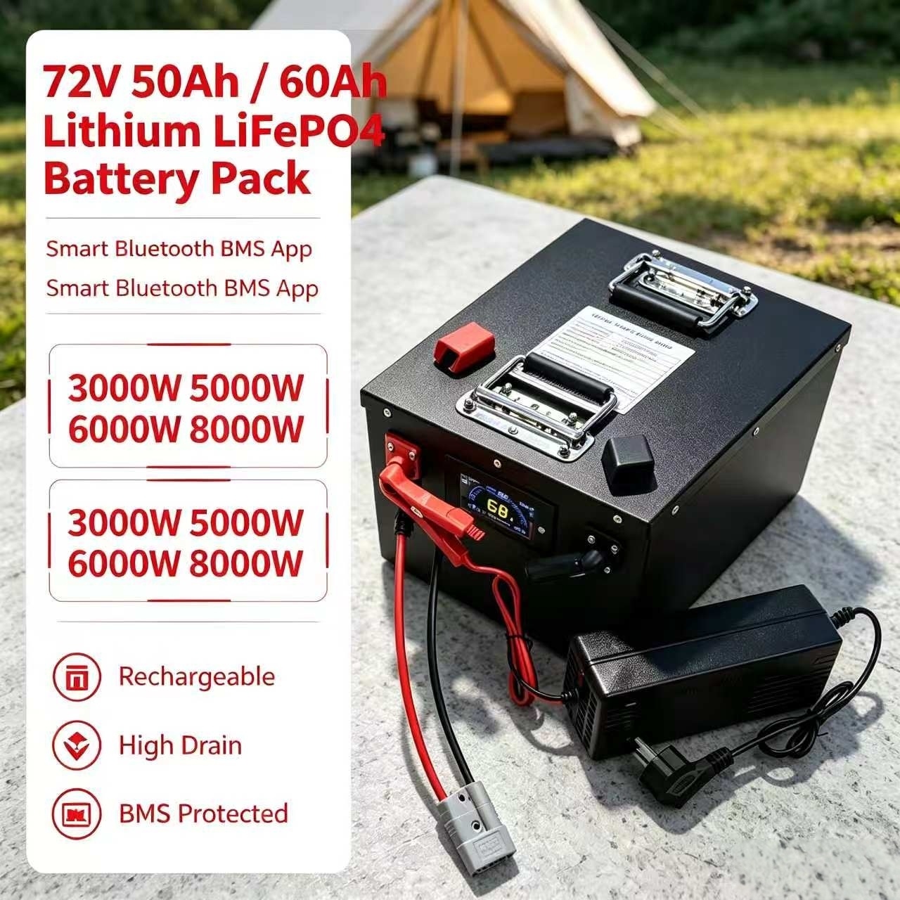 72V 50Ah 50A 60Ah 60 Ah 60A Li – 72V 60Ah Lifepo4 Battery Pack Bewertung und Preis